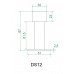 Ограничитель дверной Vantage DS12 BL INOX черный